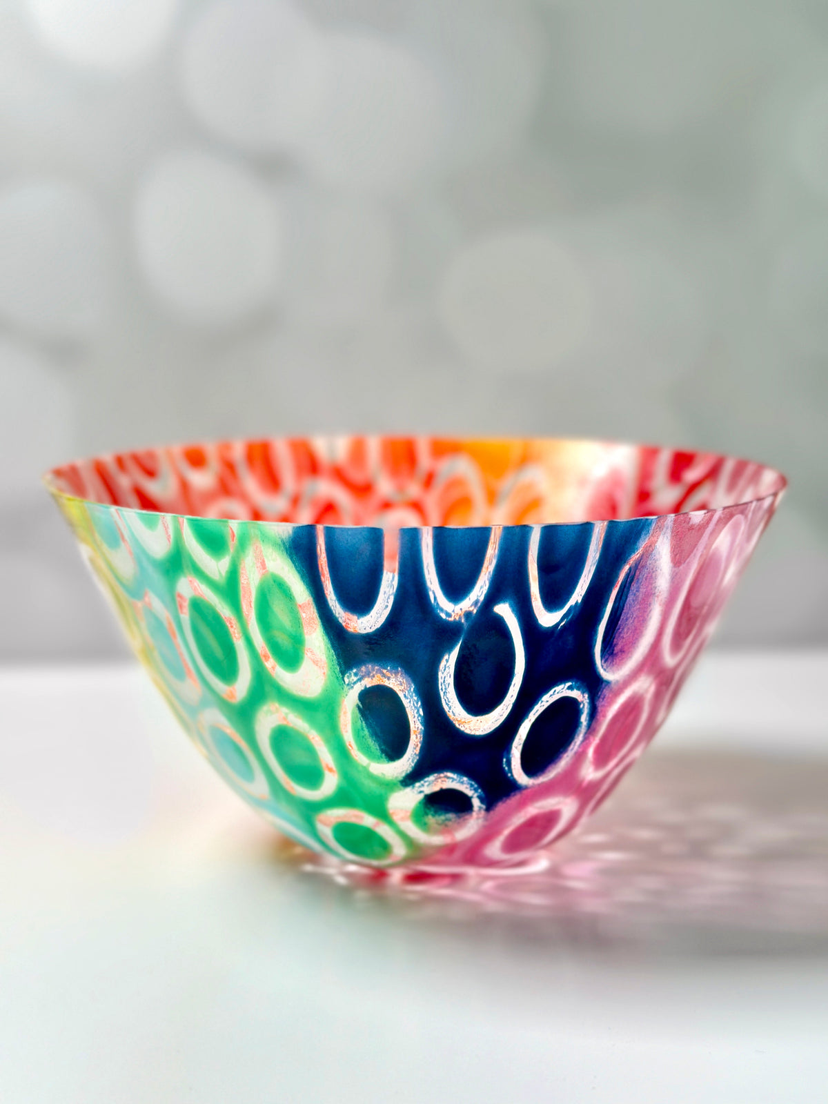 Rainbow Bubbles Art Bowl image 1