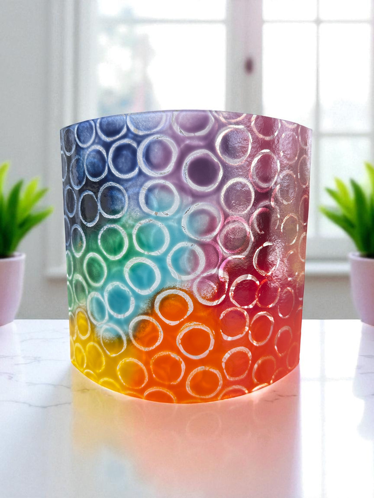 Rainbow Bubbles Candle Curve image 2