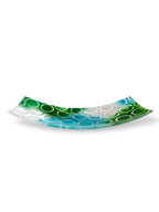 Seafoam Bloom Fused Glass Plate image 3