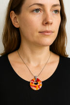 Chiefs Spirit Glass Pendant Necklace image 1