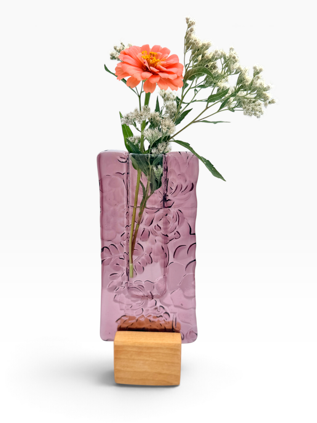 Small Pocket Vase- Plum Succulent