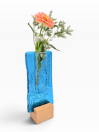Small Pocket Vase- Peackock Feather