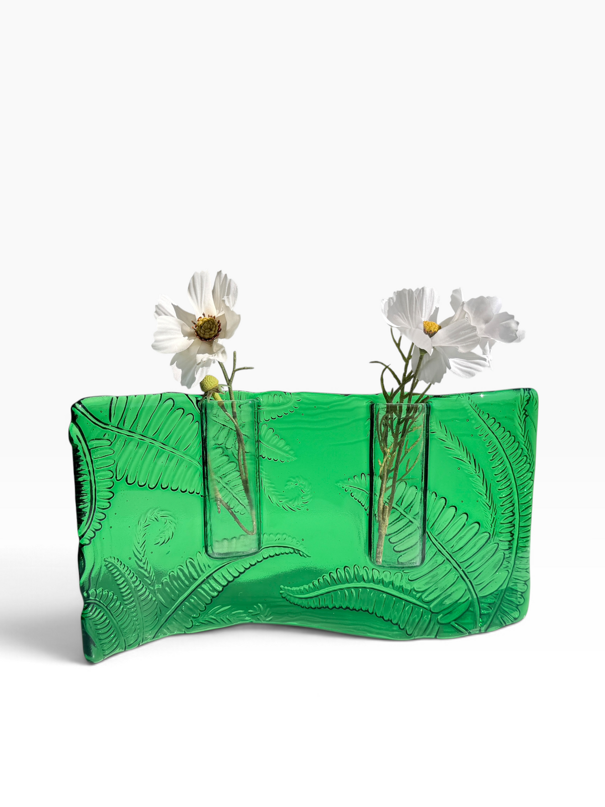 Wave Pocket Vase-Fern