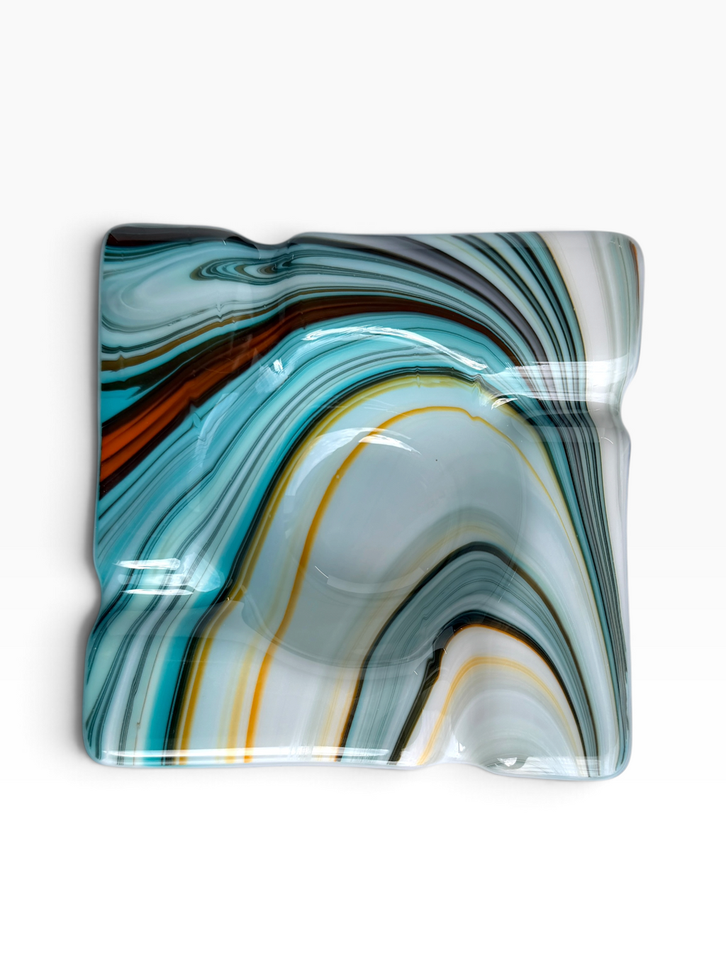 Fused Glass Cigar Ashtray