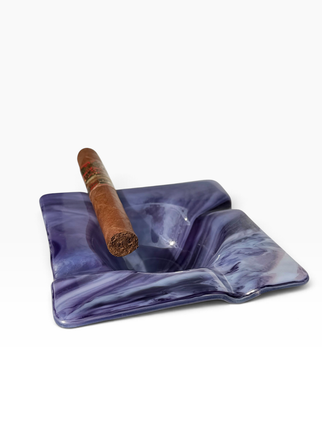 Fused Glass Cigar Ashtray