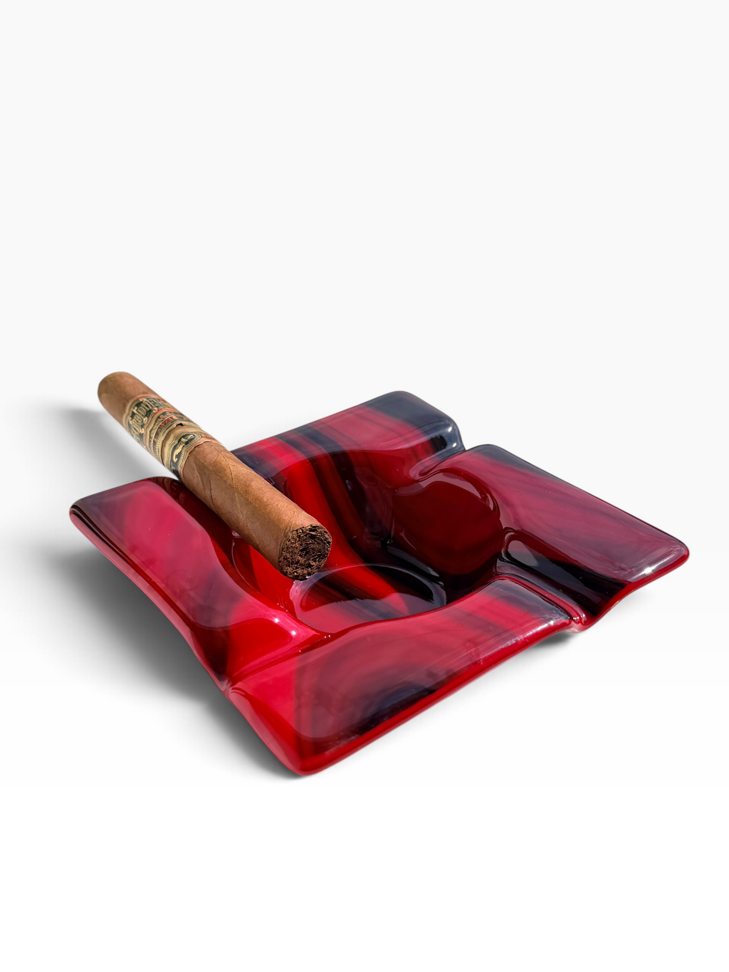 Fused Glass Cigar Ashtray