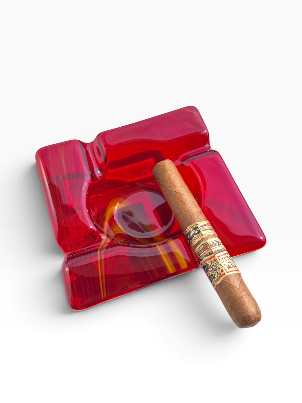 Fused Glass Cigar Ashtray
