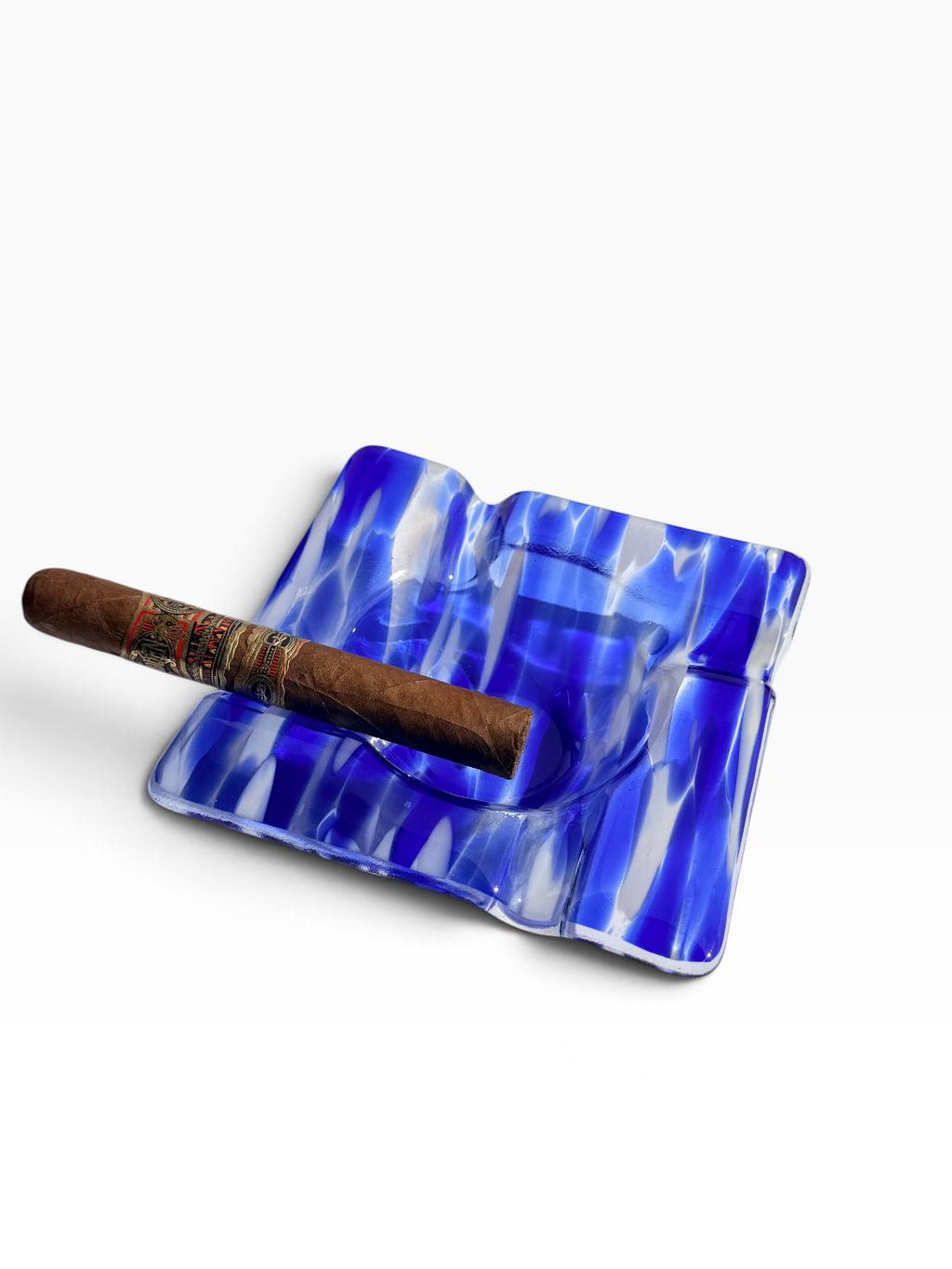 Fused Glass Cigar Ashtray