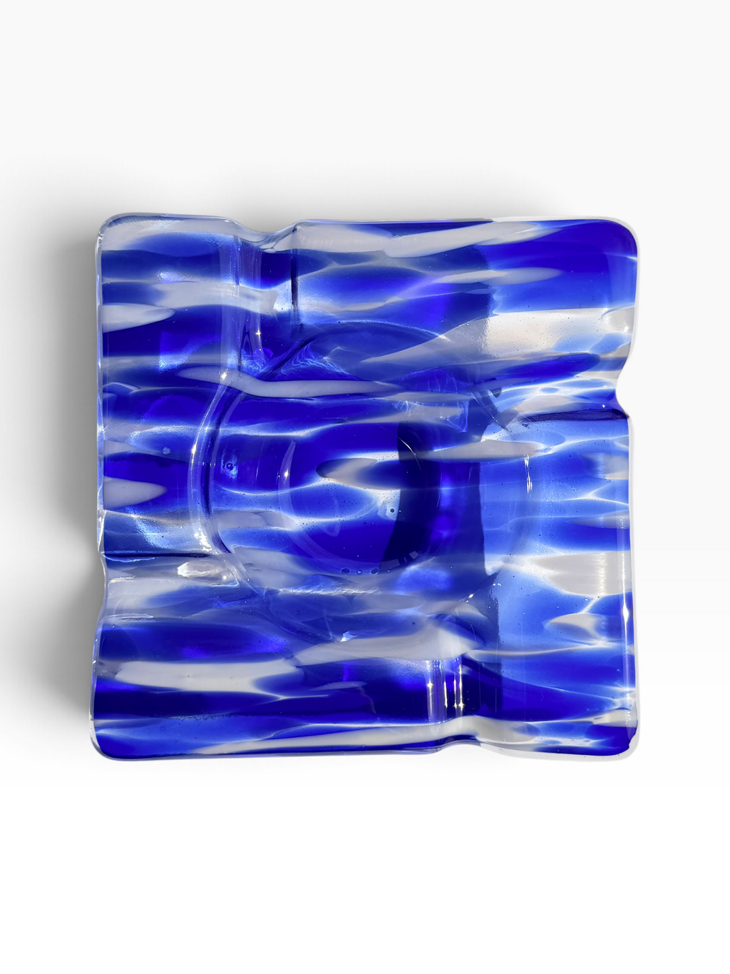 Fused Glass Cigar Ashtray