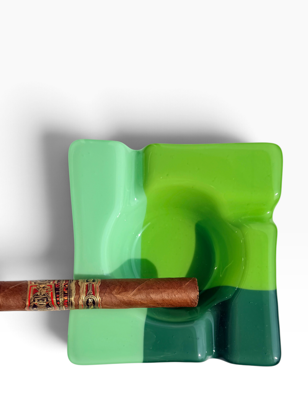 Fused Glass Cigar Ashtray