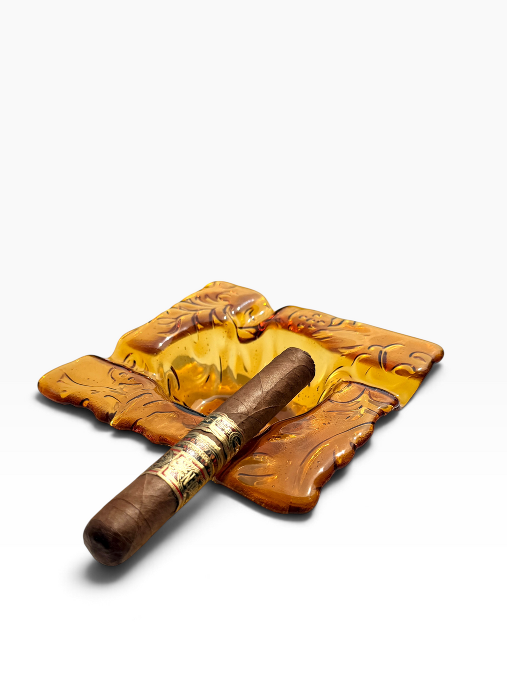 Fused Glass Cigar Ashtray