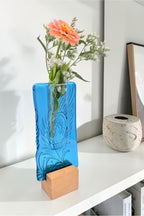 Small Pocket Vase- Peackock Feather