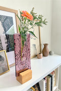 Small Pocket Vase- Plum Succulent