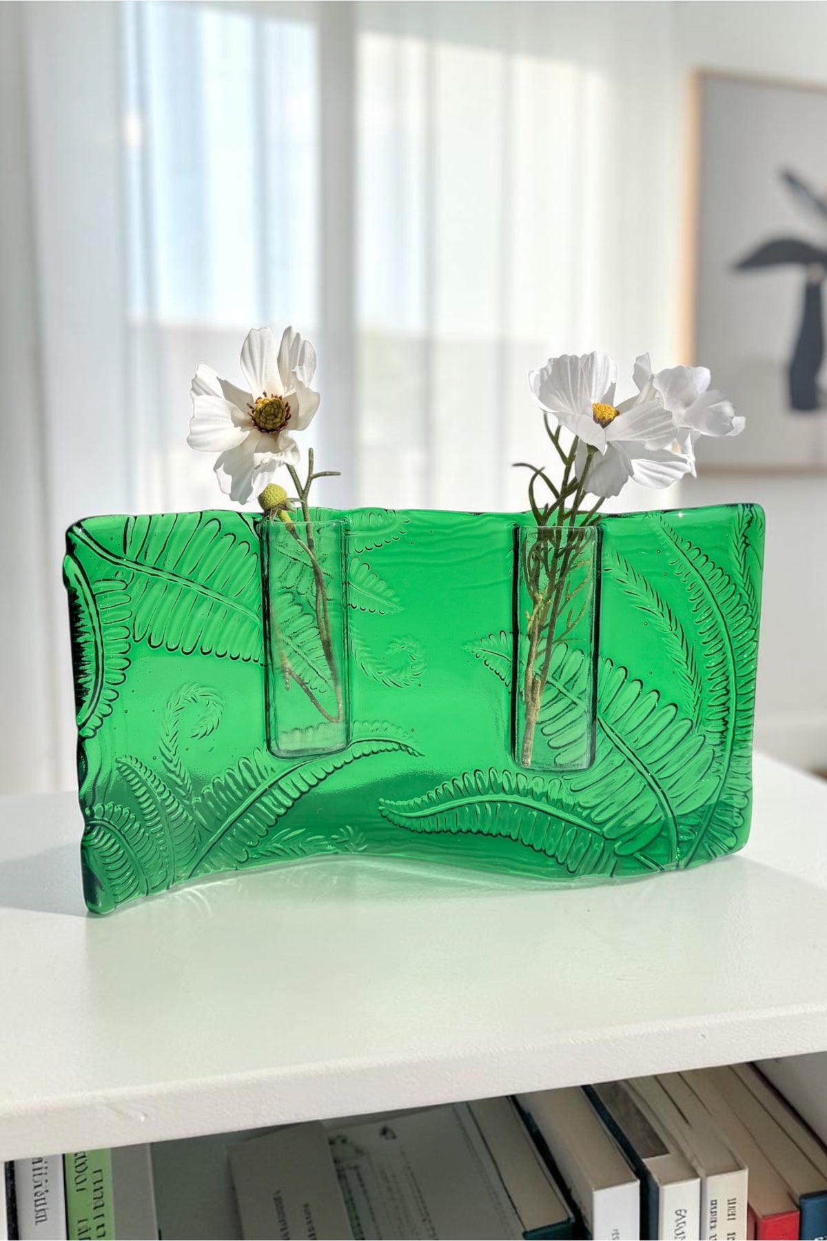 Wave Pocket Vase-Fern