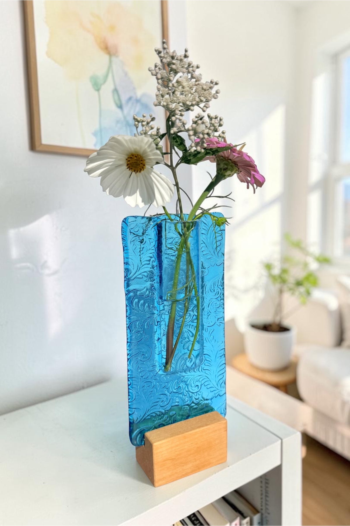 Large Pocket Vase-Vines and Butterflies