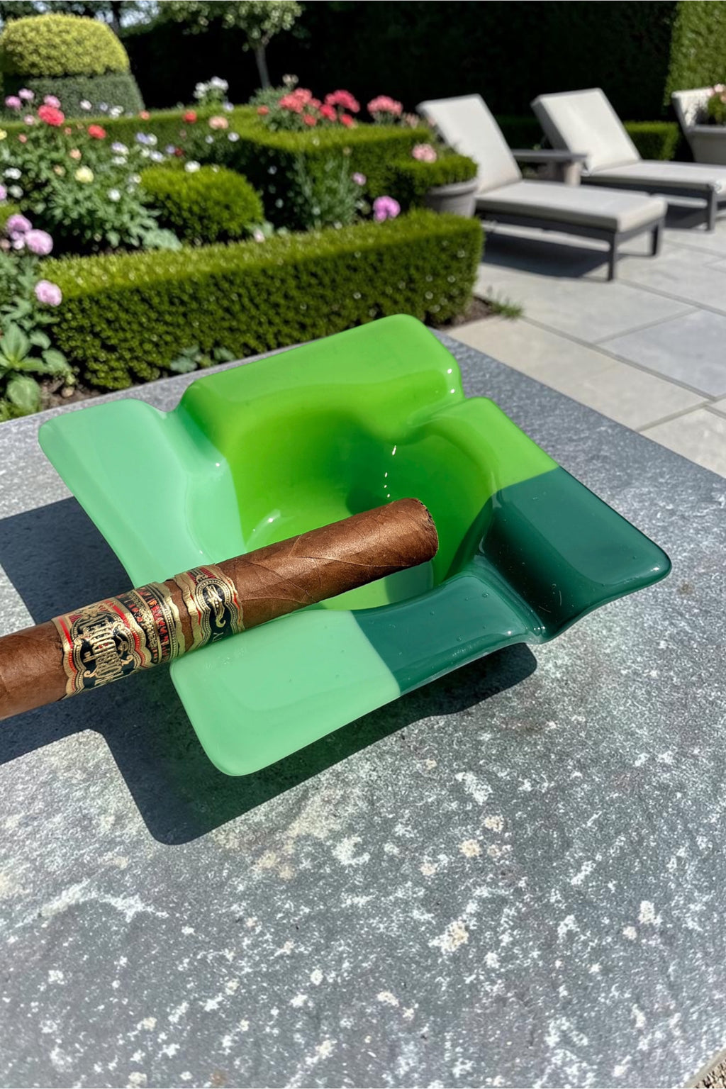 Fused Glass Cigar Ashtray