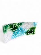 Seafoam Bloom Fused Glass Plate image 1