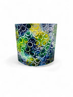 Ocean Glow Fused Glass Candle Curve image 1