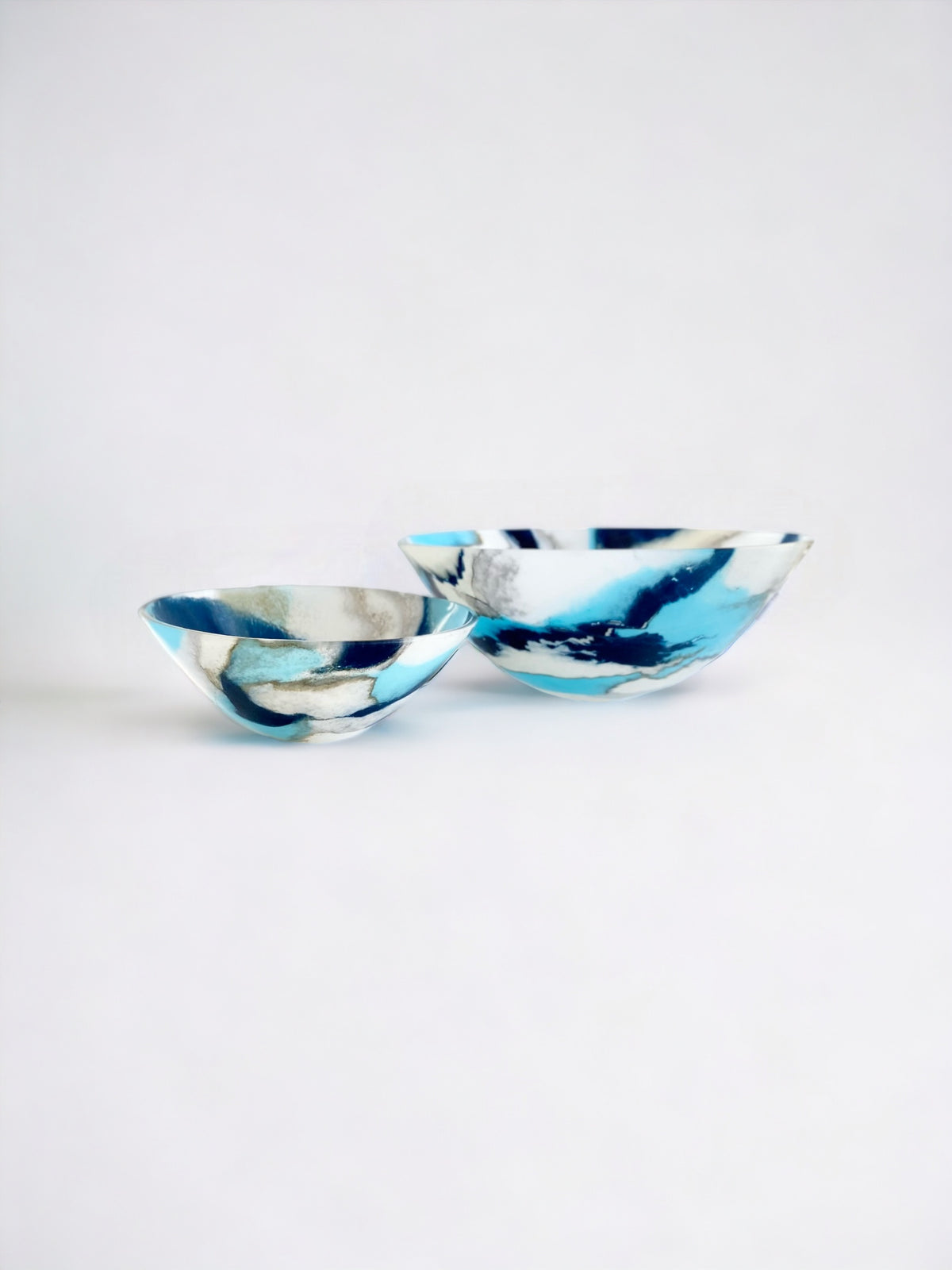 Stormy Skies Sculptural Art Bowl Set image 0