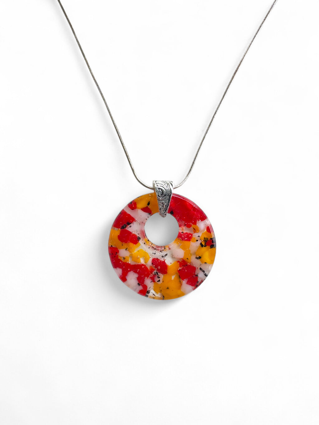 Chiefs Spirit Glass Pendant Necklace image 0
