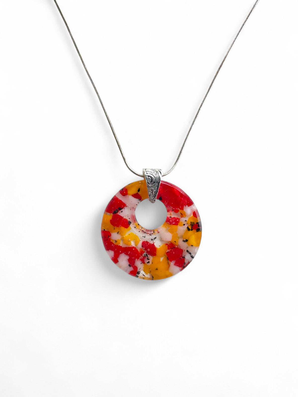 Chiefs Spirit Glass Pendant Necklace image 0