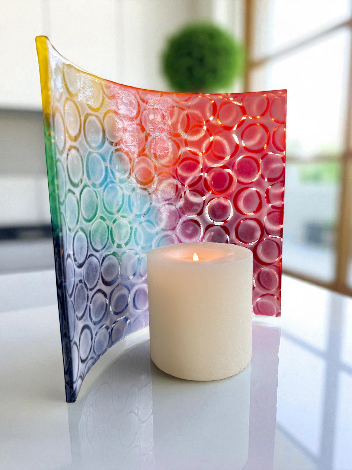 Rainbow Bubbles Candle Curve image 3