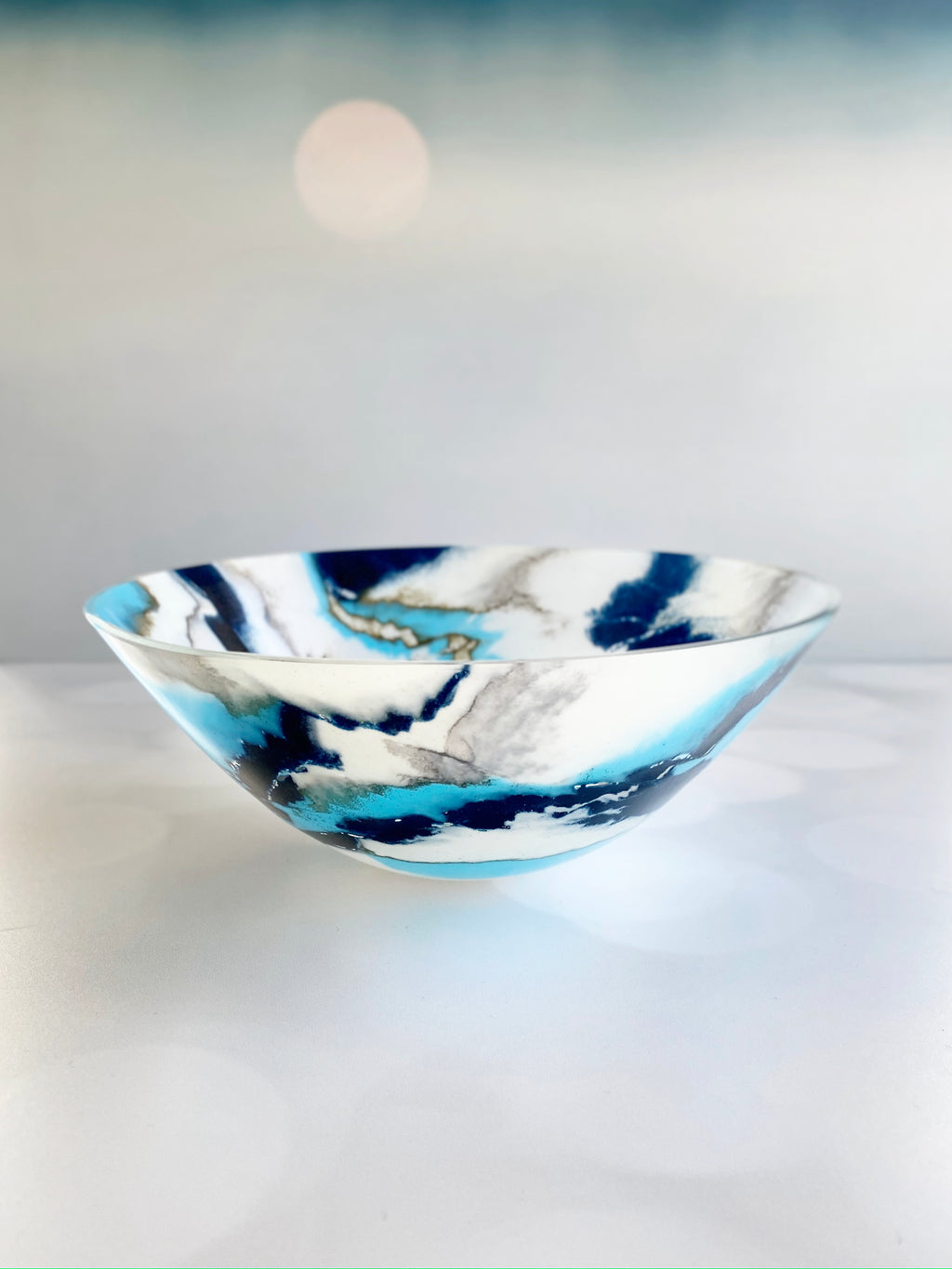 Stormy Skies Sculptural Art Bowl Set image 4